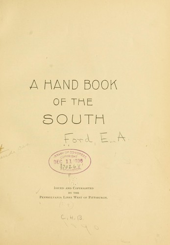 A handbook of the South
