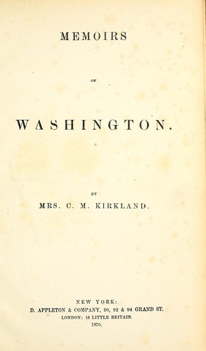 Memoirs of Washington