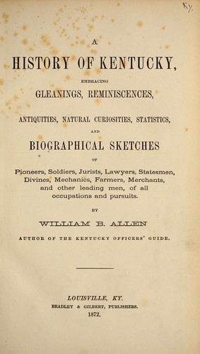 A history of Kentucky