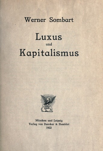 Luxus und Kapitalismus
