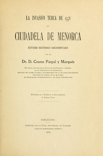 La invasión turca de 1558 en Ciudadela de Menorca