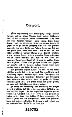 Friedrich Wilhelm Dörpfeld: Aus seinem Leben und wirken