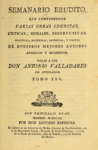 Semanario erudito