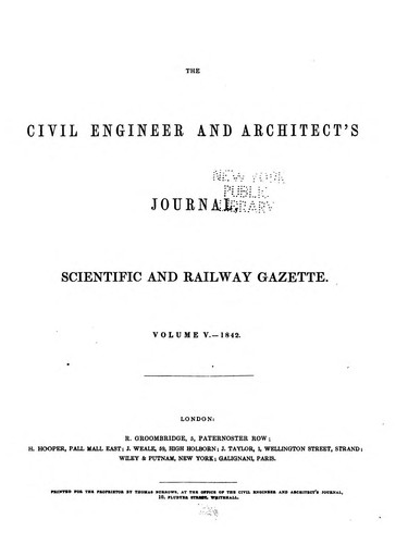 Civil Engineer and Architect's Journal