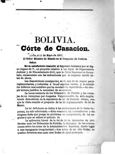 Compilacion de varios decretos supremos espedidos en la actual administracion