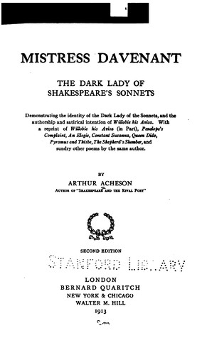 Mistress Davenant