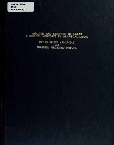 Analysis and synthesis of linear electrical networks by graphical means
