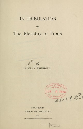 In tribulation