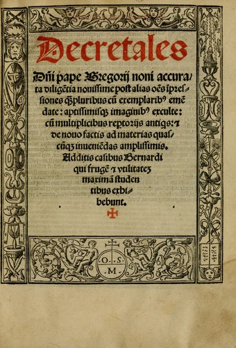Decretales dñi pape Gregorij noni