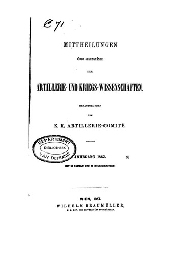 Militärwissenschaftliche Mitteilungen