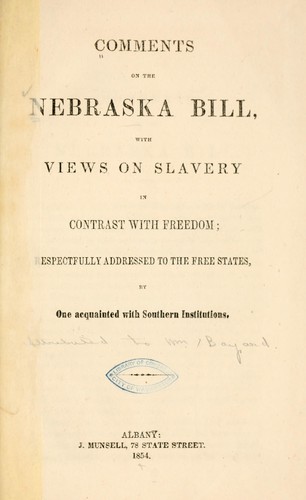 Comments on the Nebraska bill