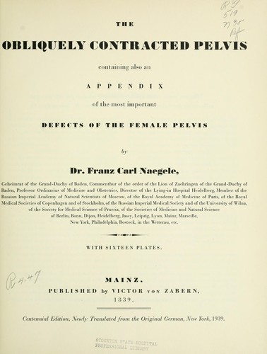 Obliquely contracted pelvis