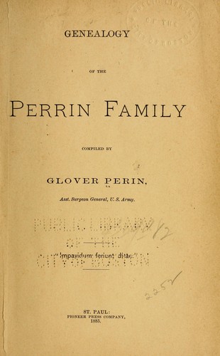 Genealogy of the Perrin family