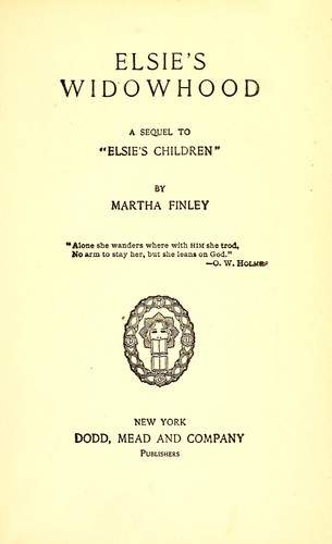 Elsie's Widowhood