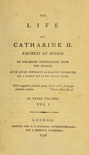 The life of Catharine II, Empress of Russia