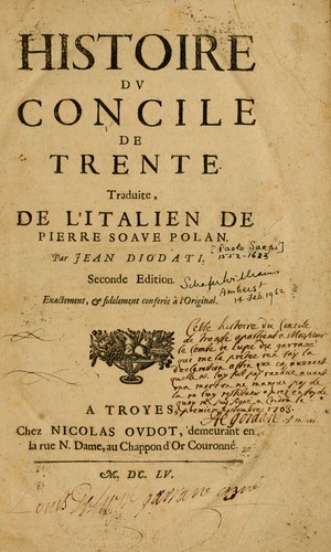 Histoire du Concile de Trente