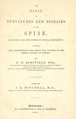 An essay on curvatures and diseases of the spine