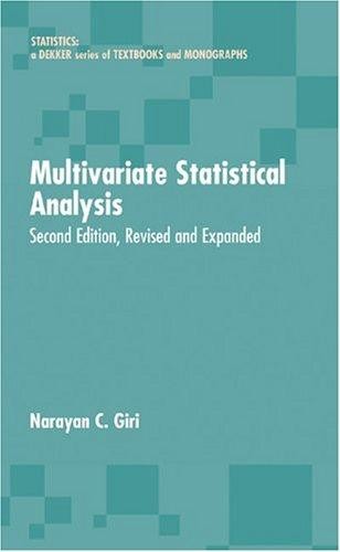 Multivariate statistical analysis
