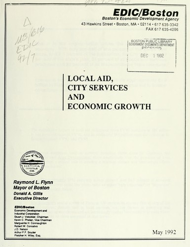 Local aid, city services and economic growth