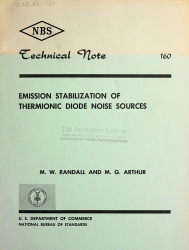 Emission stabilization of thermionic diode noise sources