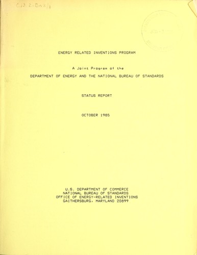 Energy related inventions program