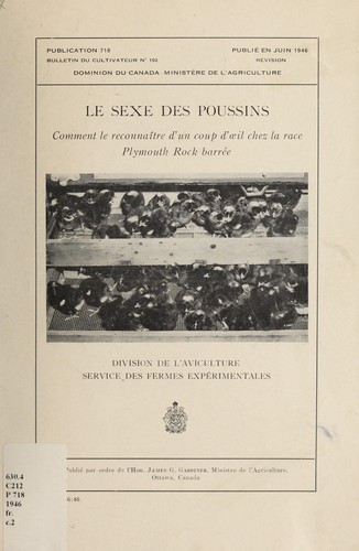 Le sexe des poussins