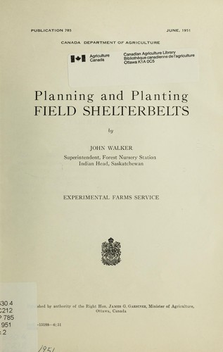 Planning and planting field shelterbelts