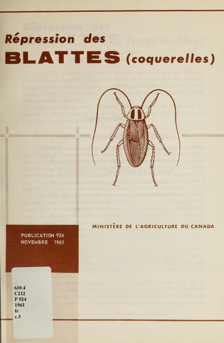 Répression des blattes (coquerelles)