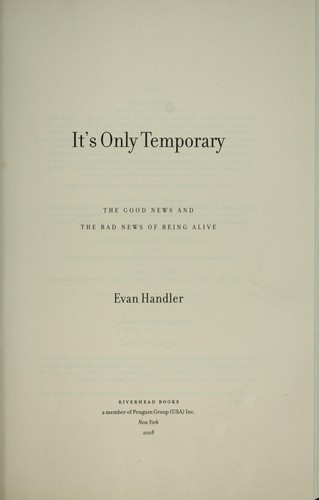 It's  only temporary