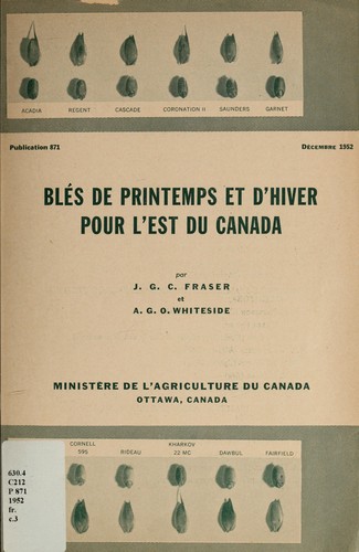 Blés de printemps et d'hiver pour l'Est du Canada