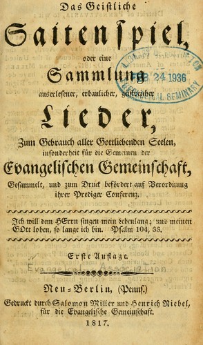 Geistliche Saitenspiel
