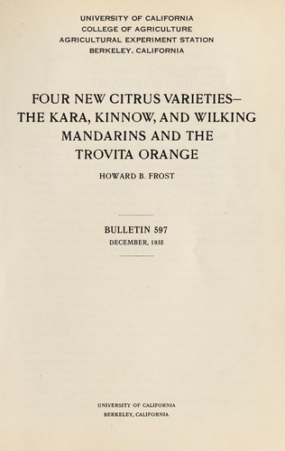 Four new citrus varieties