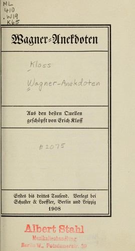 Wagner-Anekdoten