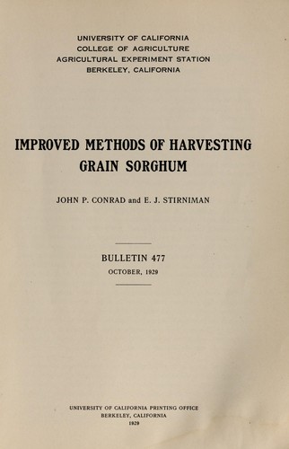Improved methods of harvesting grain sorghum