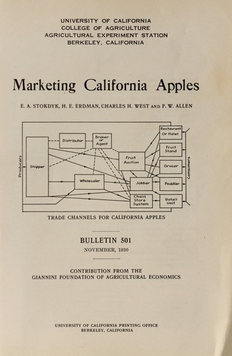 Marketing California apples