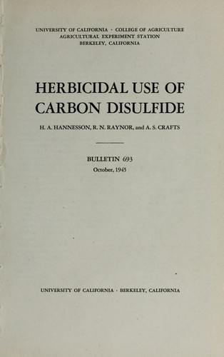 Herbicidal use of carbon disulfide