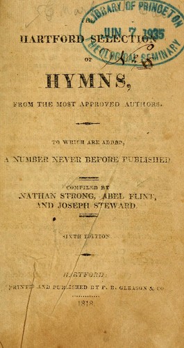 The Hartford selection of hymns, from the most approved authors
