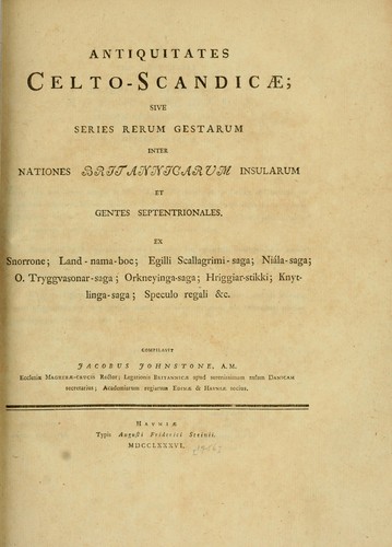 Antiquitates celto-scandicæ