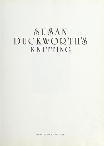 Susan Duckworth's knitting