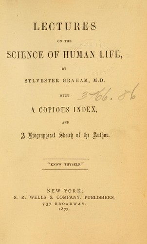 Lectures on the science of human life