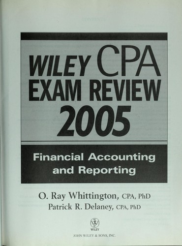 Wiley CPA examination review, 2005