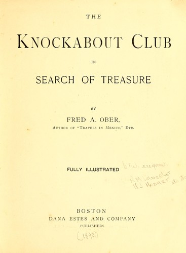 The Knockabout Club in search of treasure