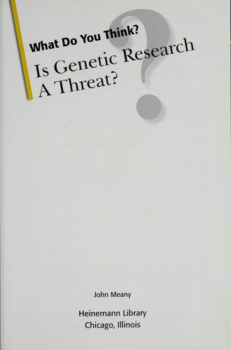 Is genetic research a threat?