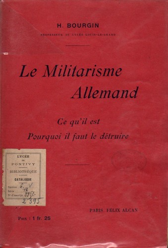Le militarisme allemand