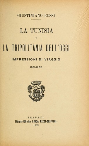 La Tunisia e la Tripolitania dell'oggi
