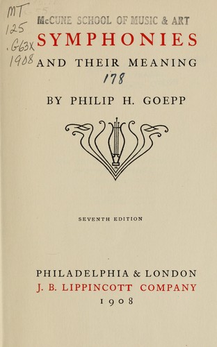 Symphonies and their meaning