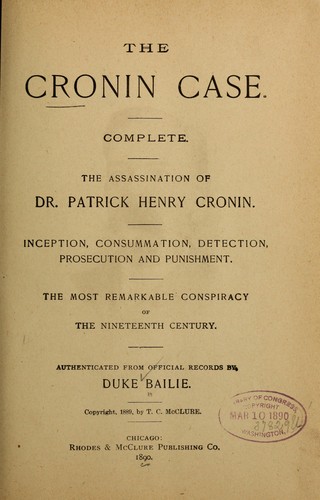 The Cronin case