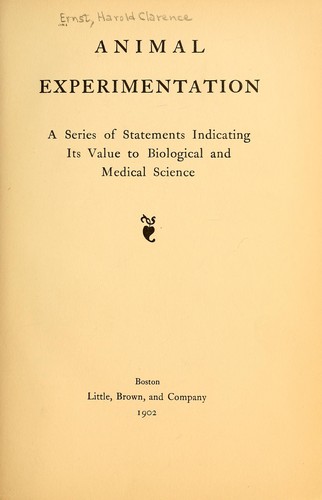 Animal experimentation