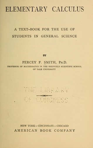 Elementary calculus