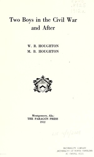 Two boys in the Civil War and after